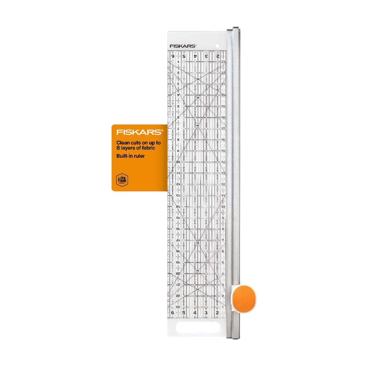 Fiskars 3" x 18" Acrylic Sewing & Quilting Ruler with Gridlines, Clear