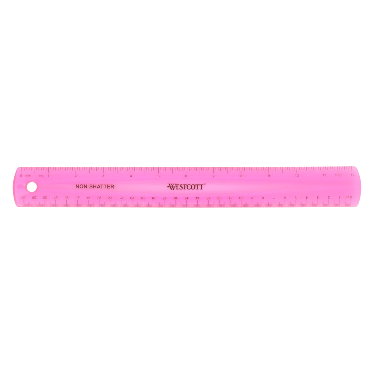 Westcott Shatterproof Ruler, 12-Inch, Green, 16012