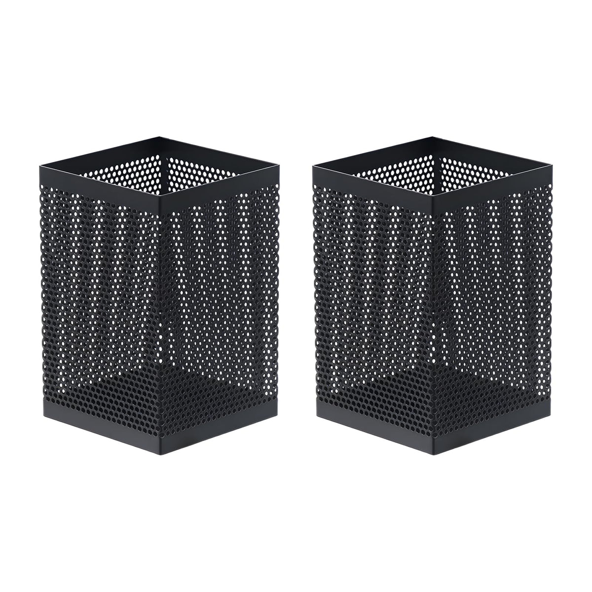 Comix Mesh Pen Holder Desk, Wire Pencil Holder with Foam Pad and Non-Slip Bottom Office Supplies Desk Organizer for Home Office School, 1 Pack