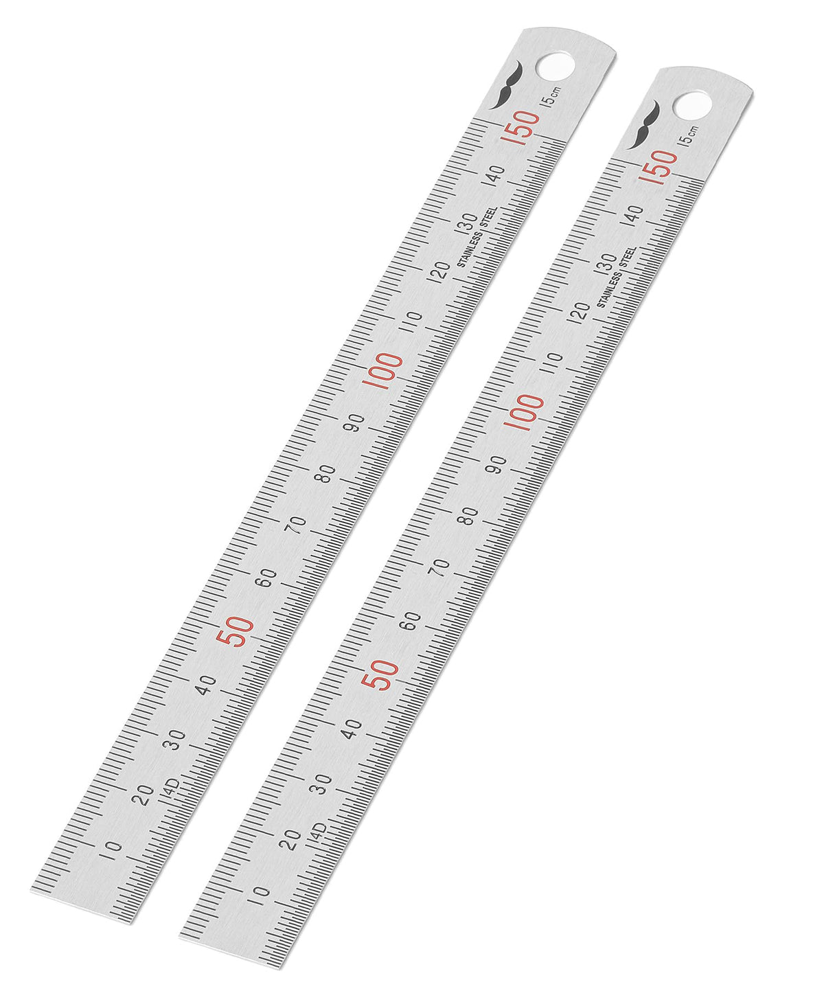 Mr. Pen- Machinist Ruler, 3 Pack, 6 Inch, Stainless Steel Metric & Imperial