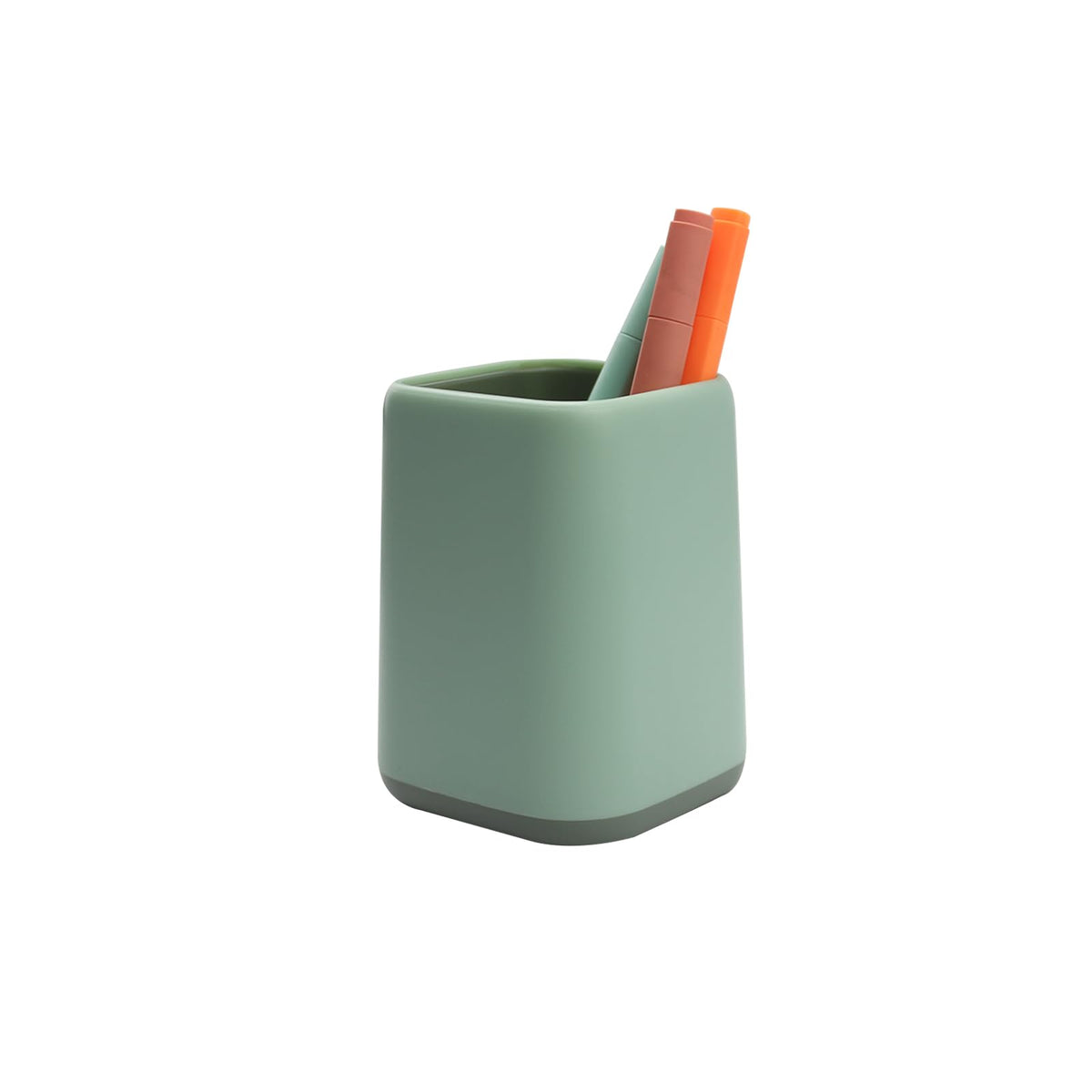 ZUFECY Pen Holder Stand for Desk, Scandinavian Design Desk Organizer Makeup Brush Holder for School, Home, Office (Gray)