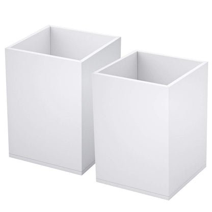 NIUBEE Acrylic Pen Holder for Desk, Clear Pencil Cup Organizer 2 Packs