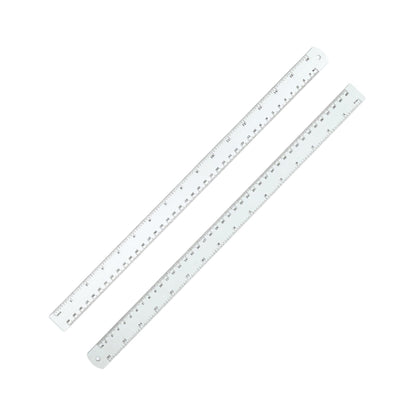 Unjoo Stainless Steel Ruler 2-Pack, 6", 12", (15cm,30cm) Dual Scale Ruler