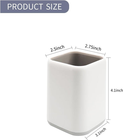 ZUFECY Pen Holder Stand for Desk, Scandinavian Design Desk Organizer Makeup Brush Holder for School, Home, Office (Gray)
