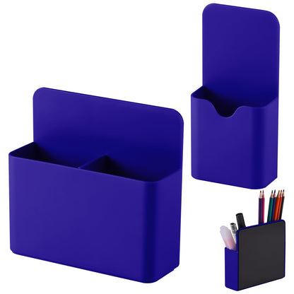KITANIS Magnetic Pen Holder,2 Pack Magnetic Dry Erase Marker Holder with Generous Compartments,Strong Magnet Storage Marker Pen Pencil Organizer for Refrigerator,Whiteboard,Locker Accessories