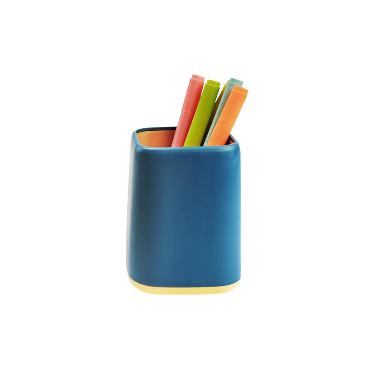 ZUFECY Pencil Holder, Pen Cup Makeup Brush Holder, Desktop Organizer Storage Case Scandinavian Design Stationery for School Home Office Supplies (Green)
