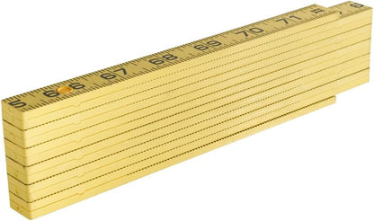Klein Tools 910-6 Folding Ruler 6-Foot, Durable Fiberglass, Inside Reading