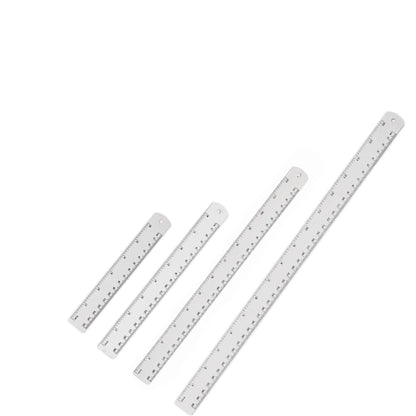Unjoo Stainless Steel Ruler 2-Pack, 6", 12", (15cm,30cm) Dual Scale Ruler