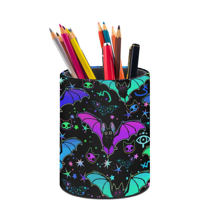 Leopard Print Pen Holder Pencil Cup for Desk Organizer