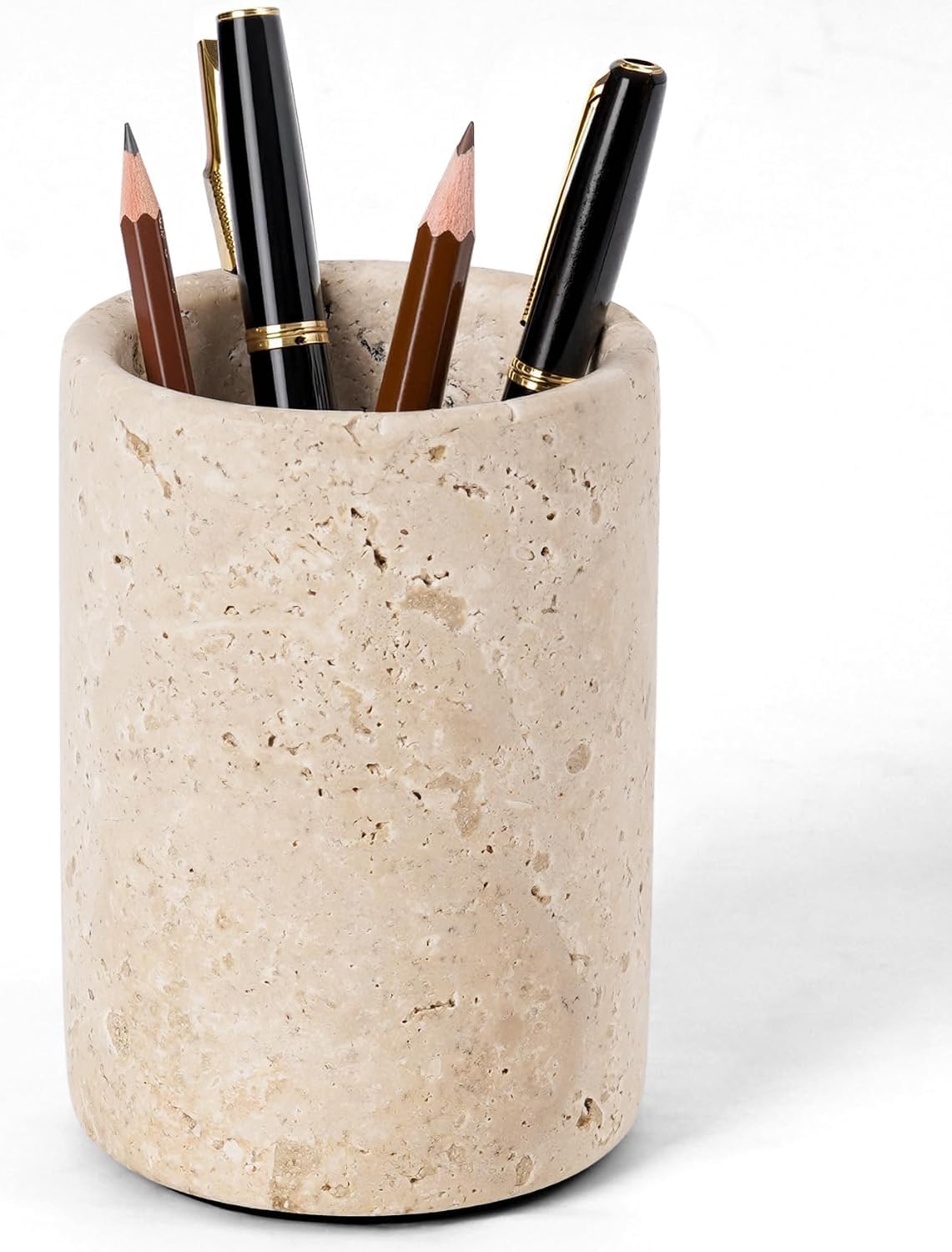 Radicaln Marble Pen Holder for Desk 4" - Pencil Holder & Makeup Brushes Cup