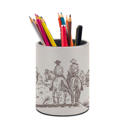 Leopard Print Pen Holder Pencil Cup for Desk Organizer