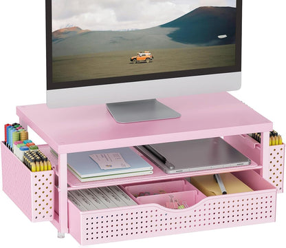 gianotter Monitor Stand with Drawer and 2 Pen Holders