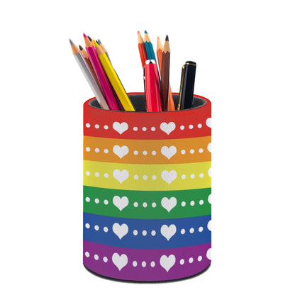 Leopard Print Pen Holder Pencil Cup for Desk Organizer