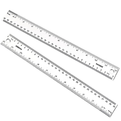 6 Inch Ruler, Clear Plastic Ruler, 2PCS