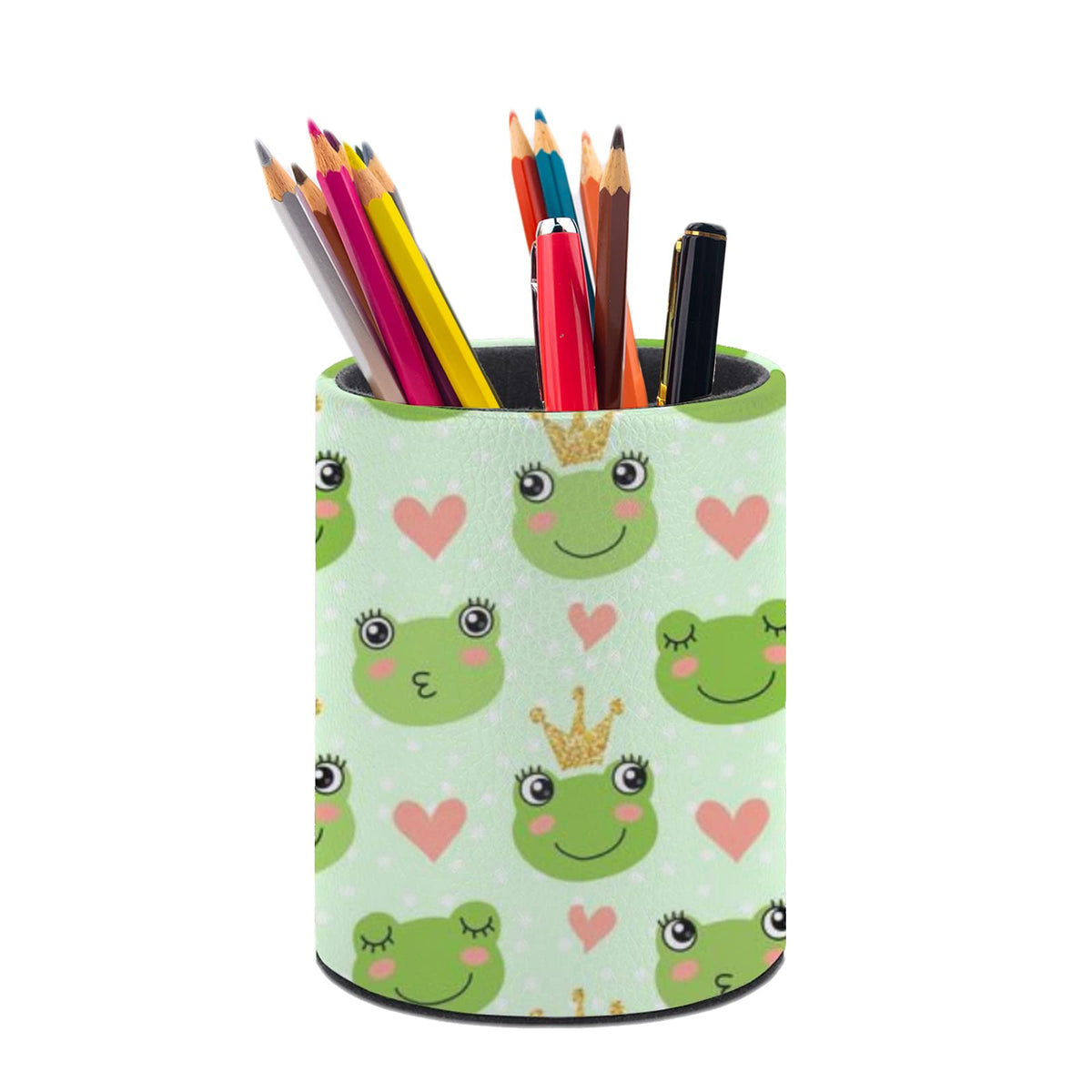 Leopard Print Pen Holder Pencil Cup for Desk Organizer