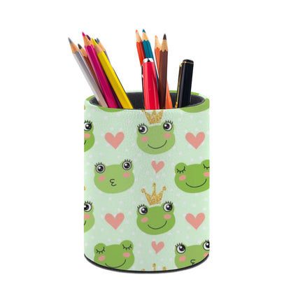 Leopard Print Pen Holder Pencil Cup for Desk Organizer
