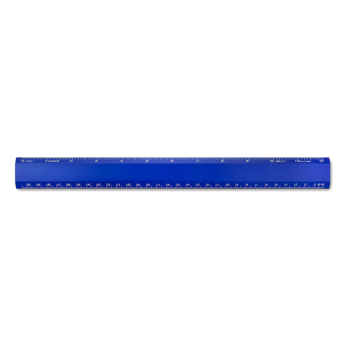 Alumicolor Aluminum Desk Ruler, 12IN, Gold