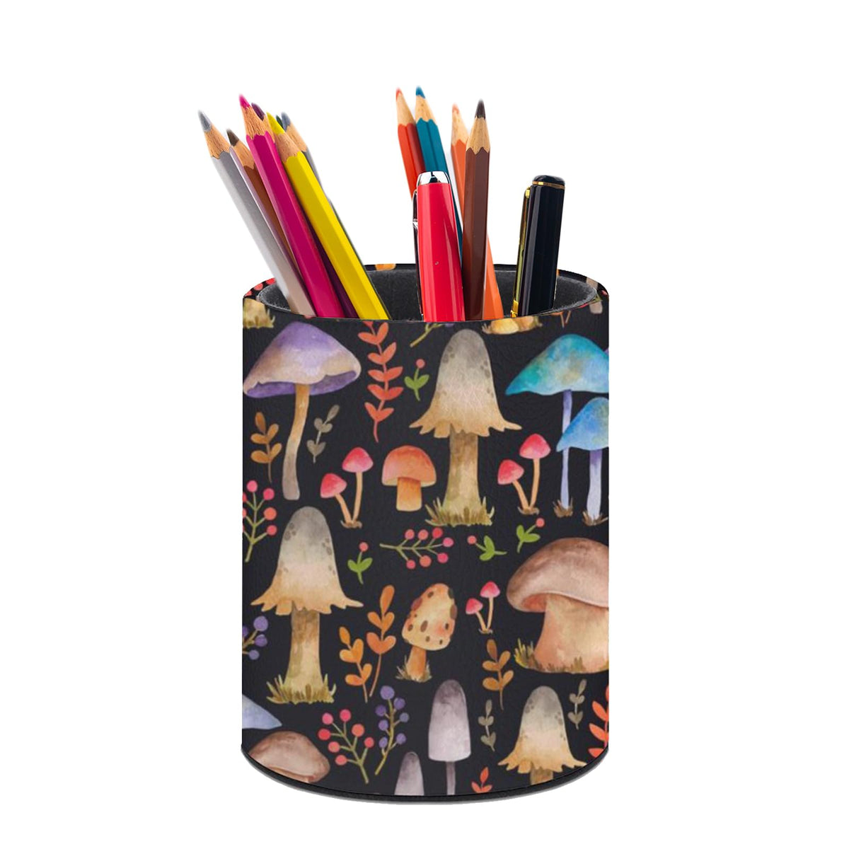 Leopard Print Pen Holder Pencil Cup for Desk Organizer