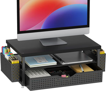 gianotter Monitor Stand with Drawer and 2 Pen Holders