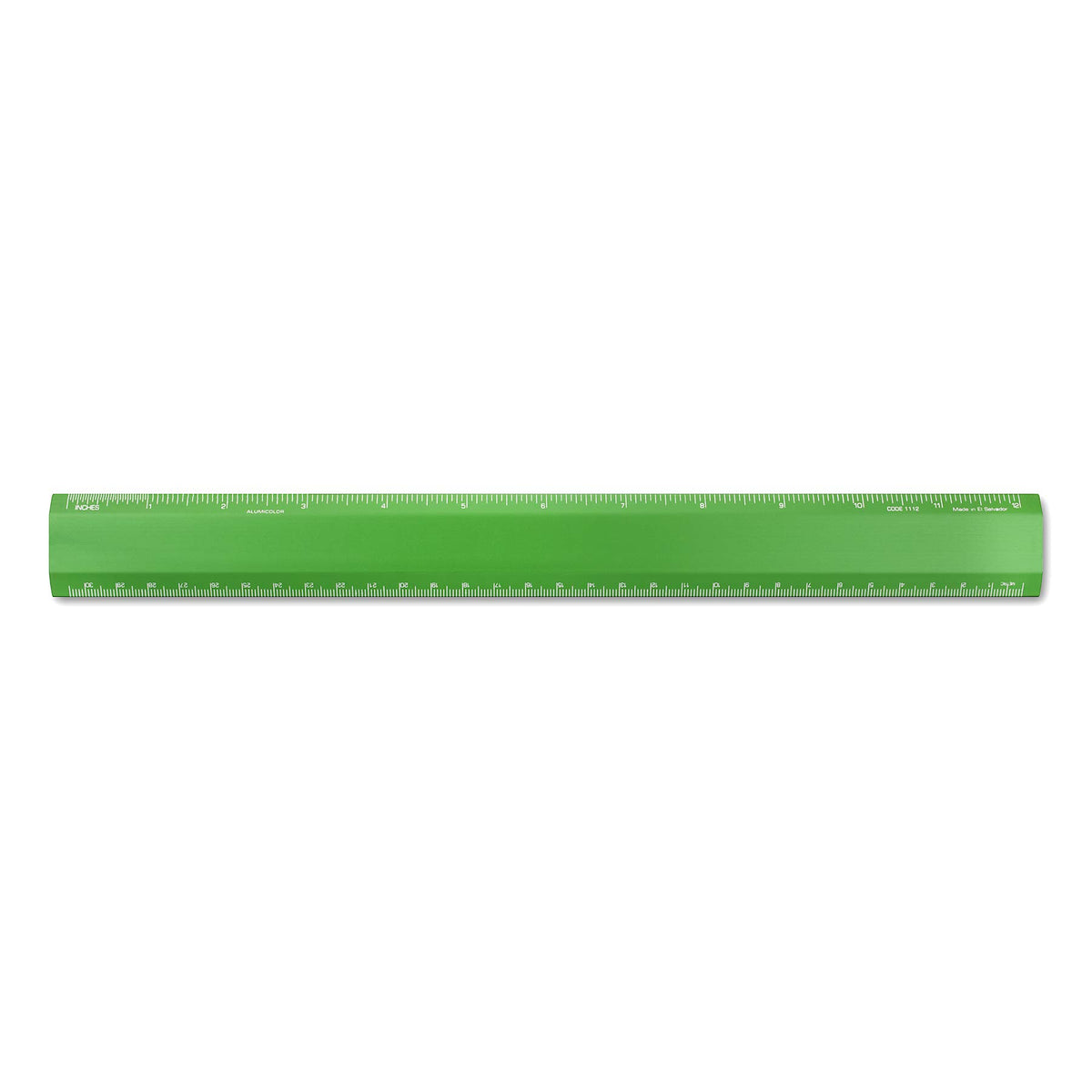 Alumicolor Aluminum Desk Ruler, 12IN, Gold