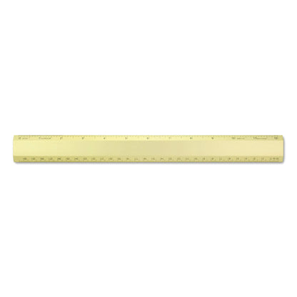 Alumicolor Aluminum Desk Ruler, 12IN, Gold