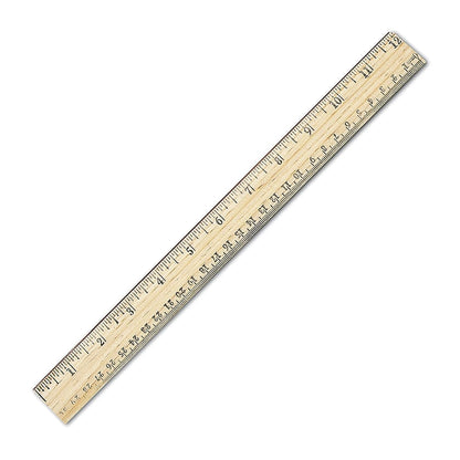 Westcott School Ruler with 16ths and Metric, 12-Inch (10377)