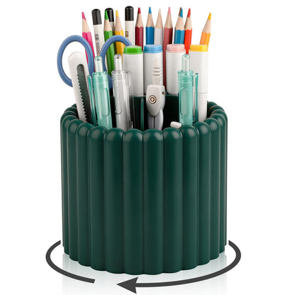 Anyoifax Rotating Pen Holder for Desk Removable Pencil Cup, Small White