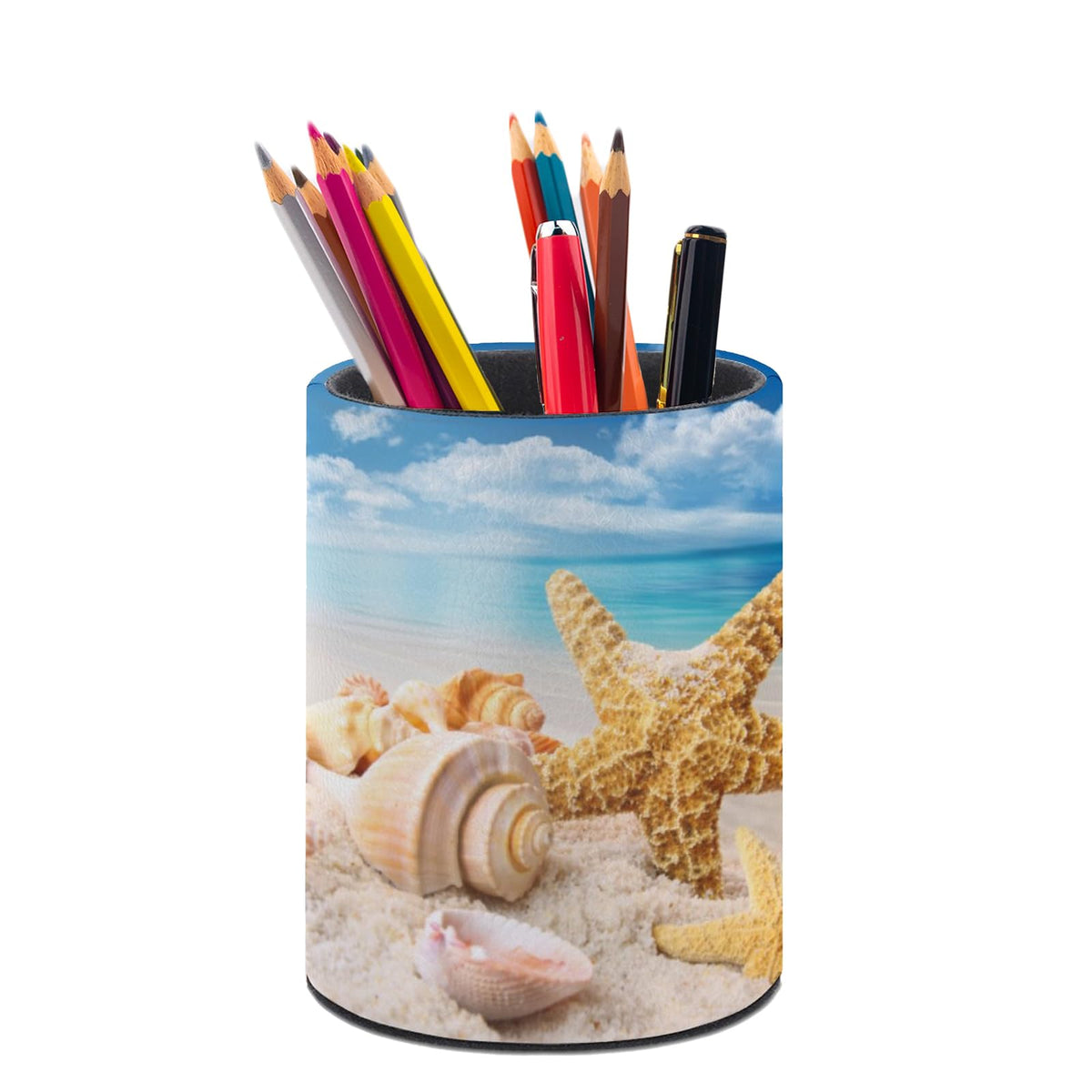 Leopard Print Pen Holder Pencil Cup for Desk Organizer
