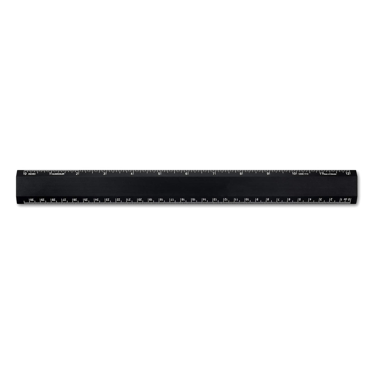 Alumicolor Aluminum Desk Ruler, 12IN, Gold