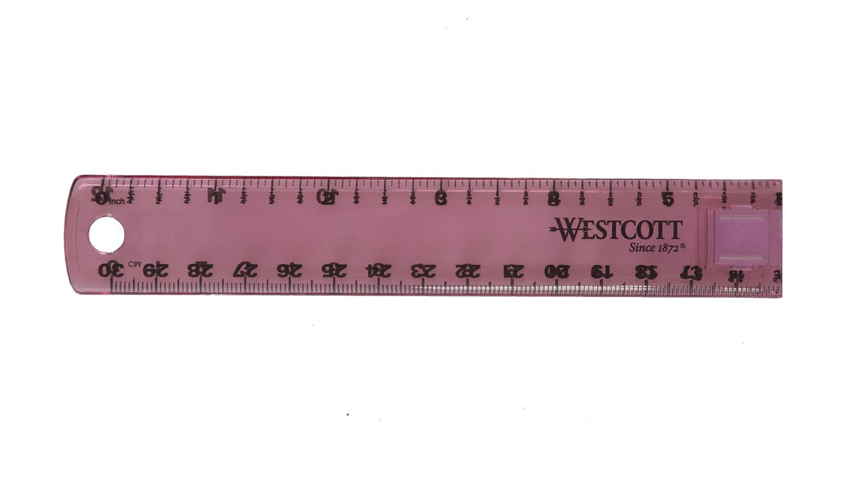 Acme Westcott Plastic Folding Ruler, Colors Vary (15390)