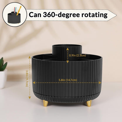 SKYDUE 360 Degree Rotating Desk Organizer, Pencil Pen Holder for Desk