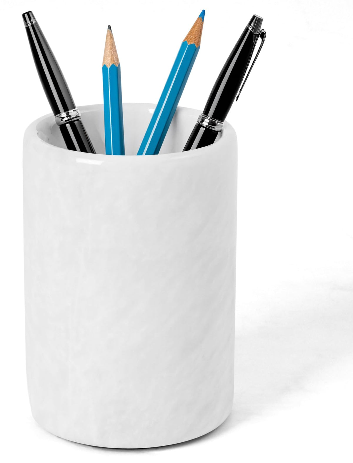 Radicaln Marble Pen Holder for Desk 4" - Pencil Holder & Makeup Brushes Cup