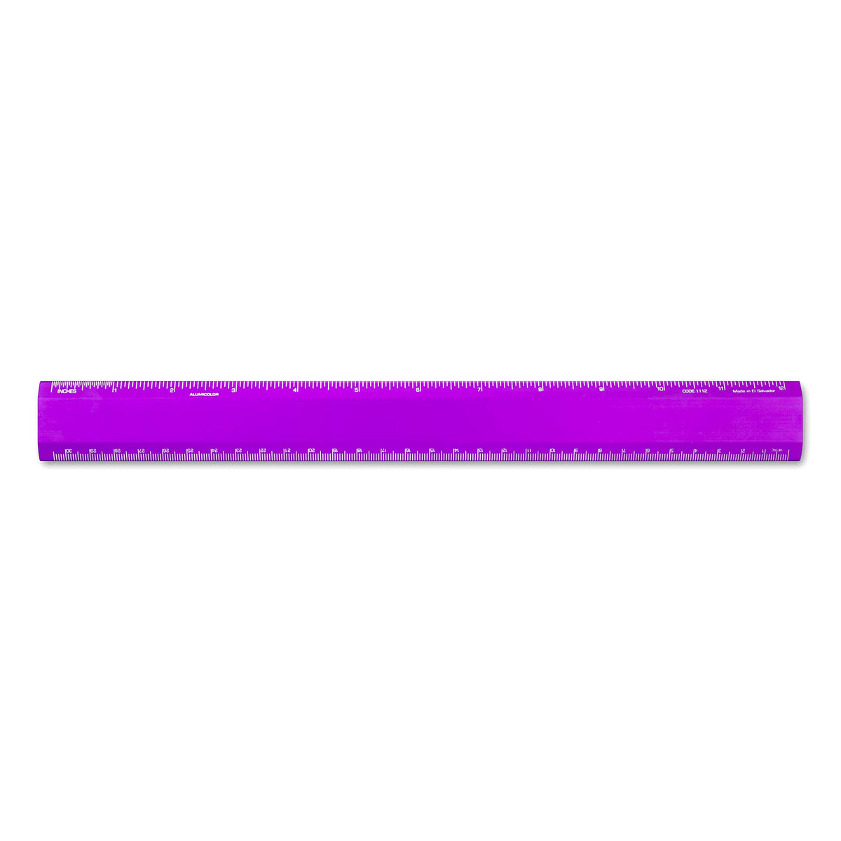 Alumicolor Aluminum Desk Ruler, 12IN, Gold