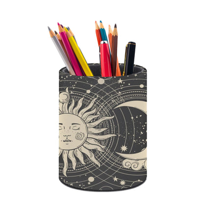 Leopard Print Pen Holder Pencil Cup for Desk Organizer