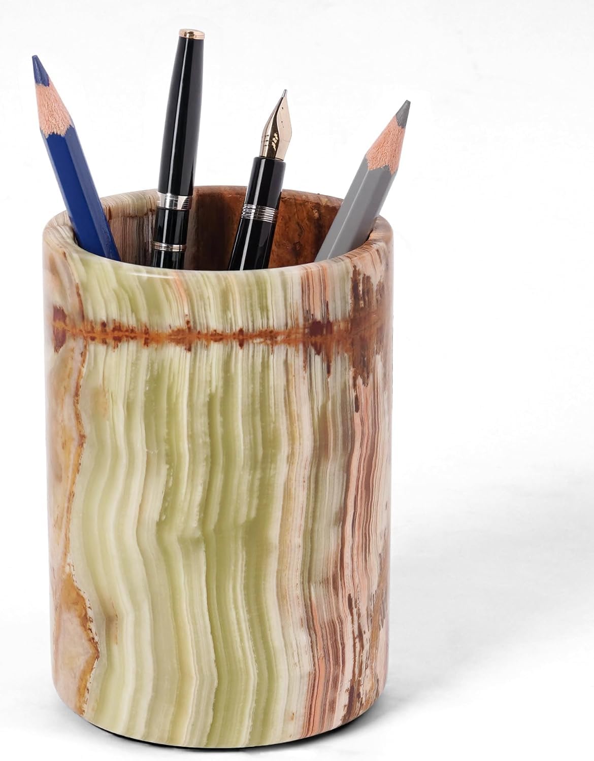 Radicaln Marble Pen Holder for Desk 4" - Pencil Holder & Makeup Brushes Cup