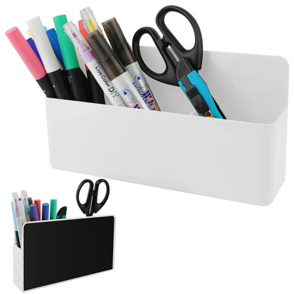 KITANIS Magnetic Pen Holder,2 Pack Magnetic Dry Erase Marker Holder with Generous Compartments,Strong Magnet Storage Marker Pen Pencil Organizer for Refrigerator,Whiteboard,Locker Accessories