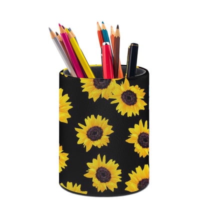 Leopard Print Pen Holder Pencil Cup for Desk Organizer