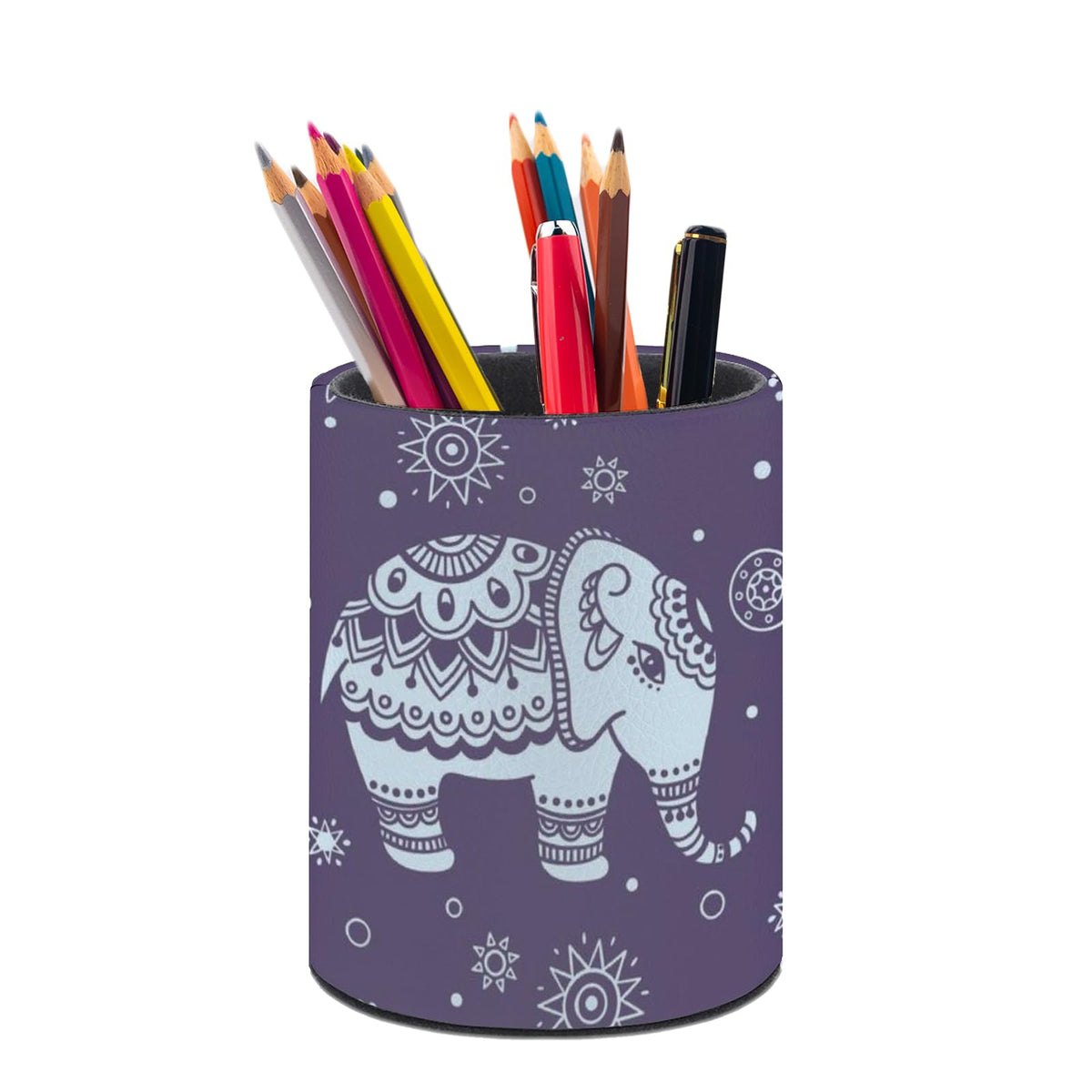 Leopard Print Pen Holder Pencil Cup for Desk Organizer