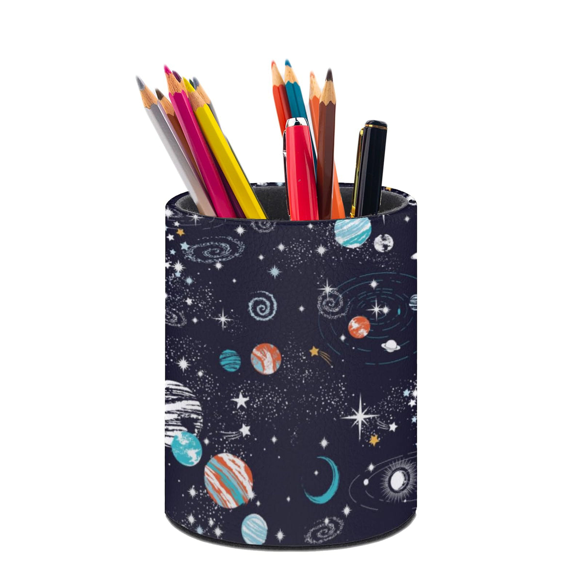 Leopard Print Pen Holder Pencil Cup for Desk Organizer