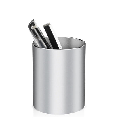 Pen holder, aluminum alloy waterproof pen holder, desktop simple and modern minimalist, multifunctional office supplies for families, kids and schools