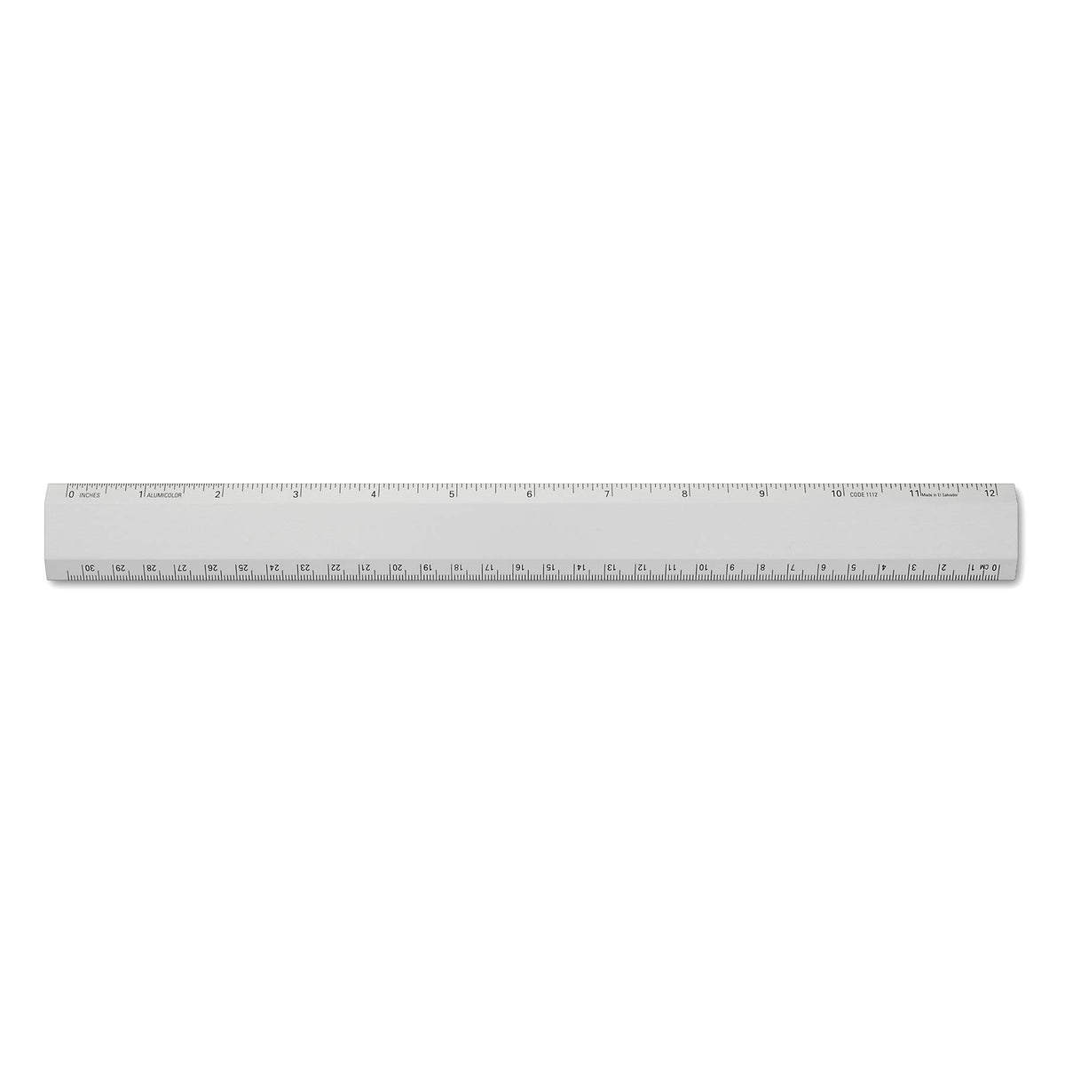 Alumicolor Aluminum Desk Ruler, 12IN, Gold