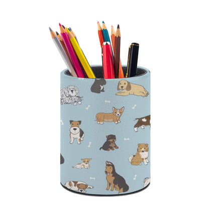 Leopard Print Pen Holder Pencil Cup for Desk Organizer