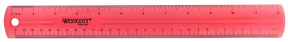 Westcott 16024 Jeweltone Plastic Ruler, 12-Inch, Purple