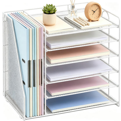 gianotter 4-Tier Paper Organizer With Magazine Holder