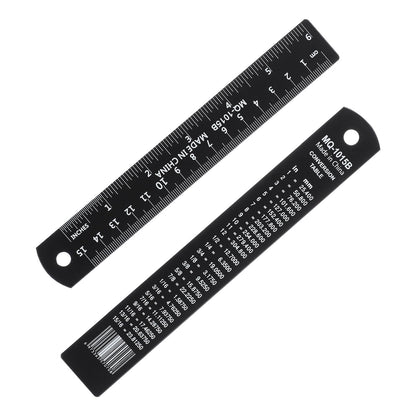 PATIKIL 30cm/12 inch Metal Ruler, Aluminum Alloy Metric Ruler with Inches and Centimeters Precision Measuring for Office Engineering Drafting, Purple