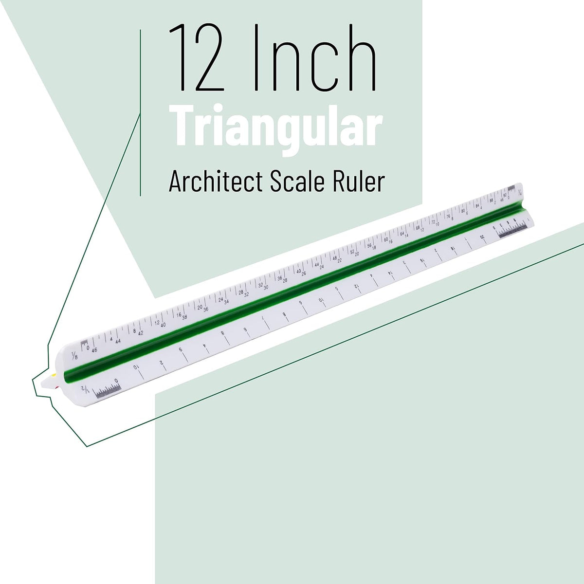 Mr. Pen Architectural Scale Ruler, 12" Plastic Architect Scale