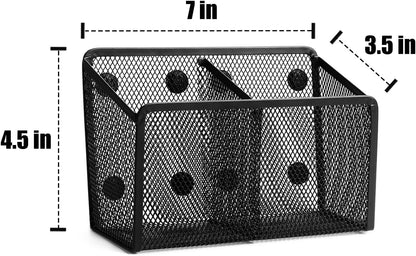 Magnetic Pencil Holder Whiteboard Pen Holder Locker Accessories (2-Slot*1)