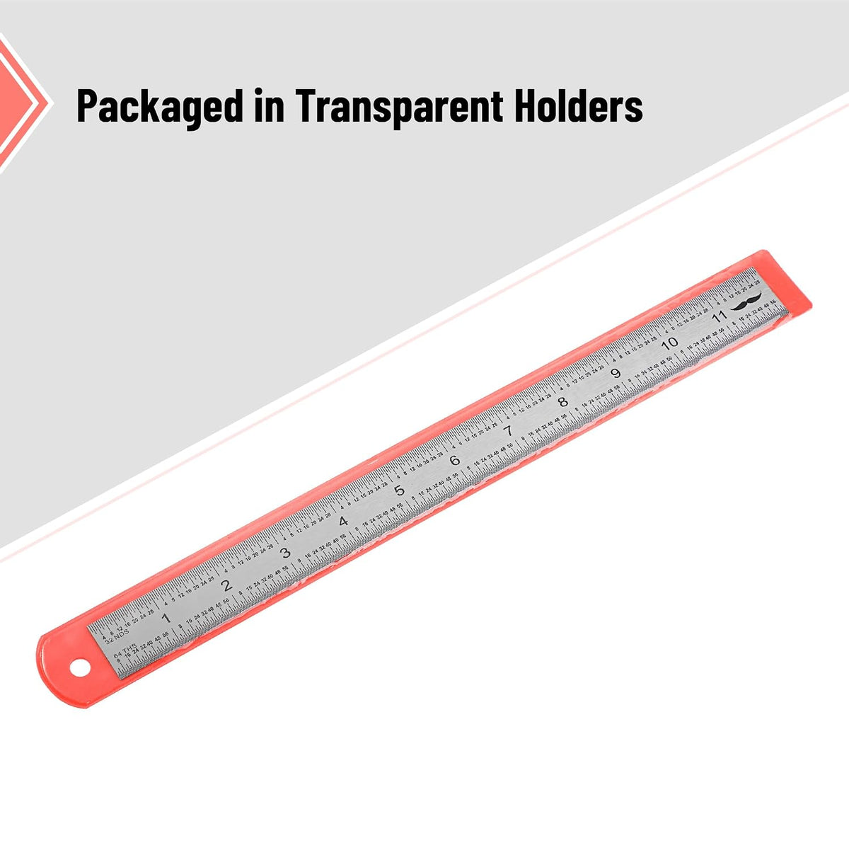 Mr. Pen- Machinist Ruler, 12 Inch, Stainless Steel Imperial