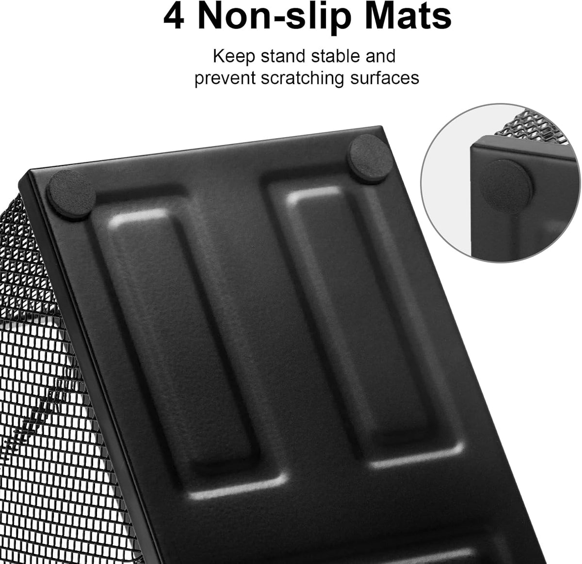 Comix Mesh Pen Holder, Desk Organizer for Home Office, Black