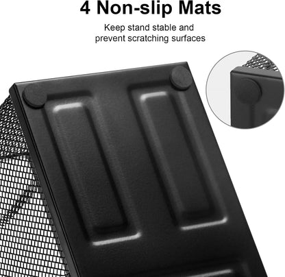 Comix Mesh Pen Holder, Desk Organizer for Home Office, Black